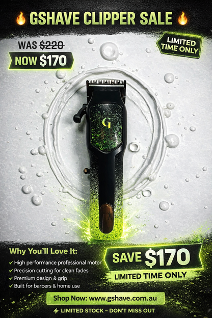 G Shave Clipper - Green Splatter